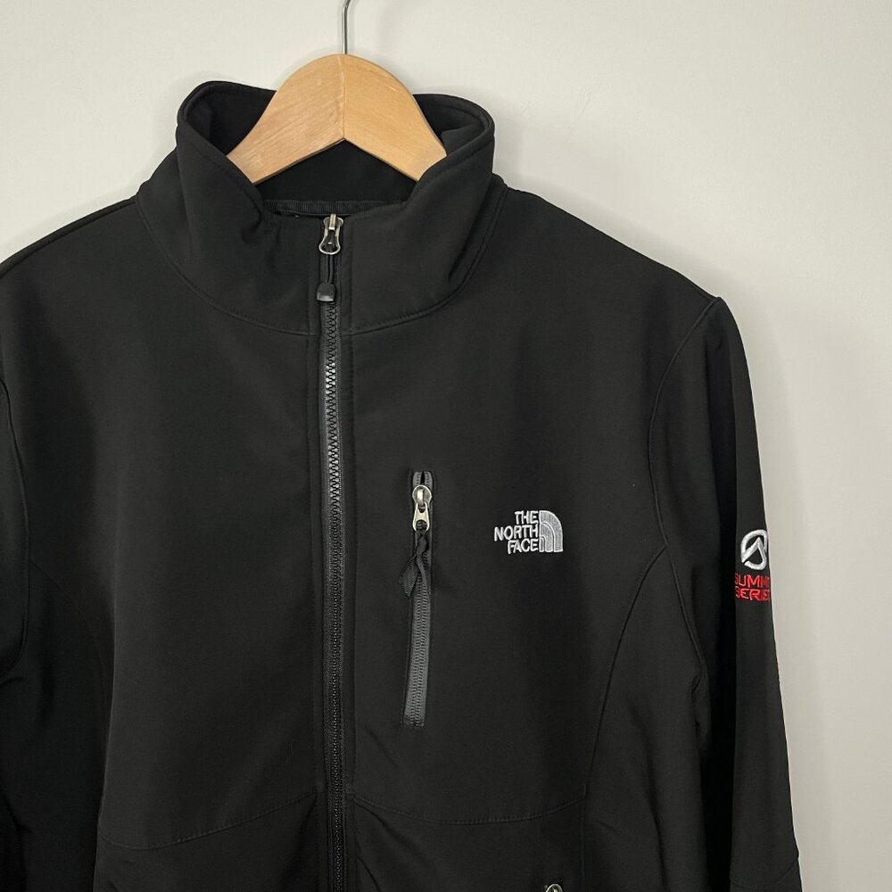 The North Face Black Utility Softshell Jacket with White Logo